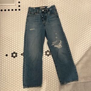 Levi’s ribcage straight ankle jeans